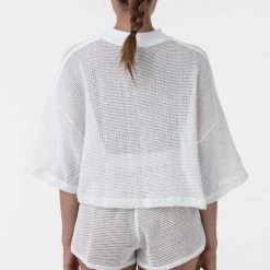 Los Angeles Apparel RIN331 - Cotton Fishnet Crop Top