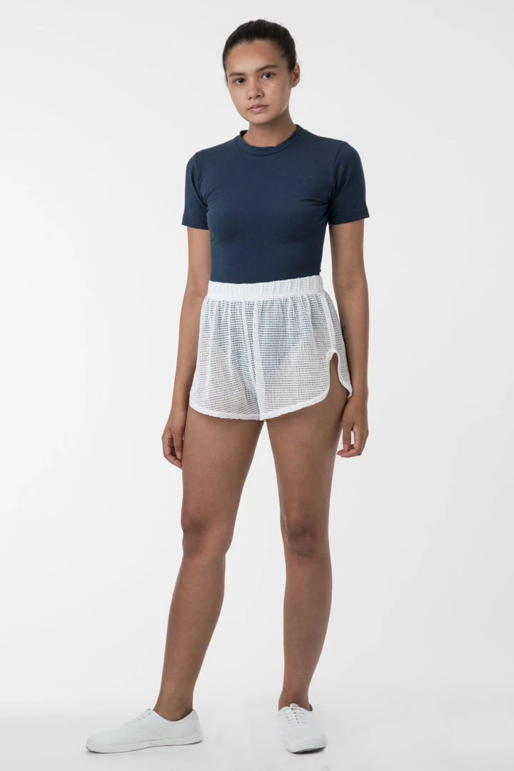 Los Angeles Apparel Women's RIN304 - Cotton Fishnet Shorts 8 Los Angeles Apparel Women's RIN304 - Cotton Fishnet Shorts