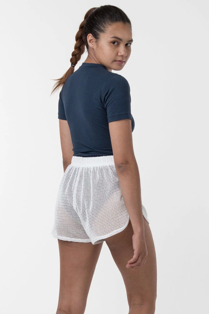 Los Angeles Apparel Women's RIN304 - Cotton Fishnet Shorts 9 Los Angeles Apparel Women's RIN304 - Cotton Fishnet Shorts