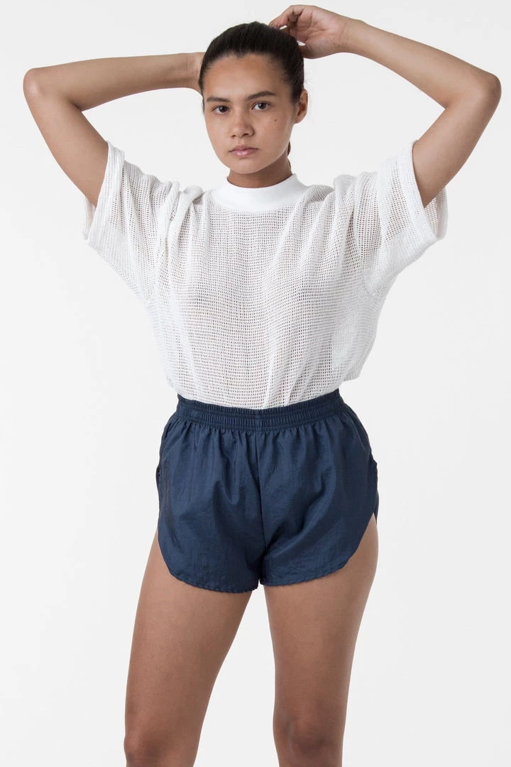 Los Angeles Apparel RIN401 - Cotton Mock Neck Fishnet T-Shirt 10 Los Angeles Apparel RIN401 - Cotton Mock Neck Fishnet T-Shirt