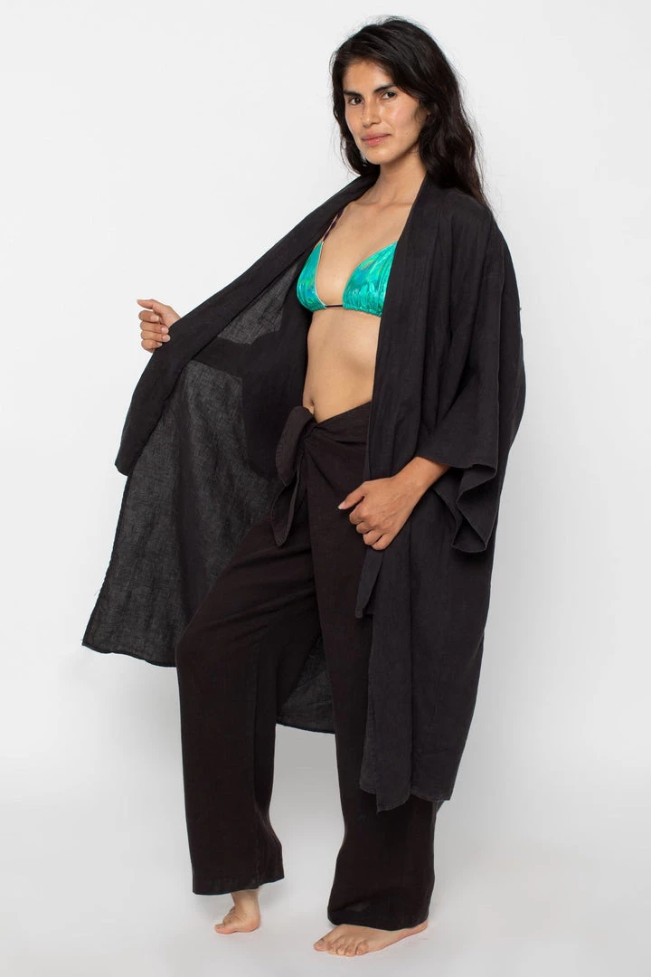 Los Angeles Apparel Women's RLIN325 - Linen Tie Front Pants 6 Los Angeles Apparel Women's RLIN325 - Linen Tie Front Pants