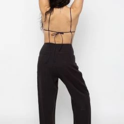 Los Angeles Apparel Women's RLIN325 - Linen Tie Front Pants 17 Los Angeles Apparel Women's RLIN325 - Linen Tie Front Pants