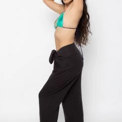 Los Angeles Apparel Women's RLIN325 - Linen Tie Front Pants 18 Los Angeles Apparel Women's RLIN325 - Linen Tie Front Pants