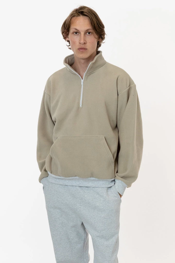 Los Angeles Apparel Men's PF408 - Polar Fleece Half Zip Pullover 5 Los Angeles Apparel Men's PF408 - Polar Fleece Half Zip Pullover