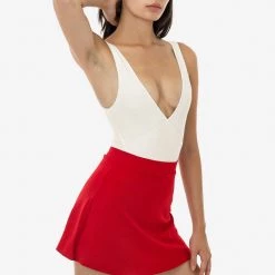 Los Angeles Apparel PON481 - Ponte A-Line Skort Women's