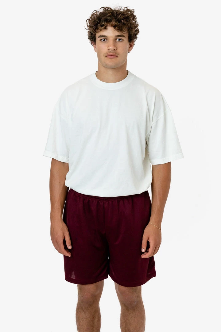 Los Angeles Apparel Men's PPQ42 - Poly Pique Mesh Mid-Length Shorts 4 Los Angeles Apparel Men's PPQ42 - Poly Pique Mesh Mid-Length Shorts