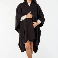 Los Angeles Apparel RHFR399GD - Heavy Cotton Rib Poncho Women's