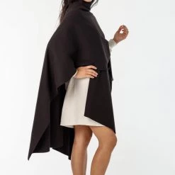 Los Angeles Apparel RHFR399GD - Heavy Cotton Rib Poncho Women's