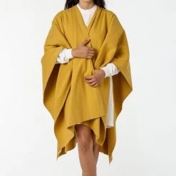 Los Angeles Apparel RHFR399GD - Heavy Cotton Rib Poncho Women's