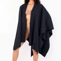 Los Angeles Apparel RHFR399GD - Heavy Cotton Rib Poncho Women's