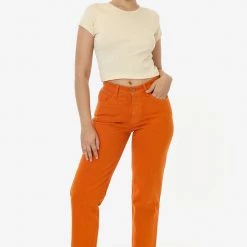 Los Angeles Apparel RBDW01GD - Garment Dye Women's Relaxed Fit Bull Denim Jean (New Colors)