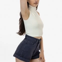 Los Angeles Apparel RBDW05GD - Bull Denim Garment Dye Cuff Short (New Colors)