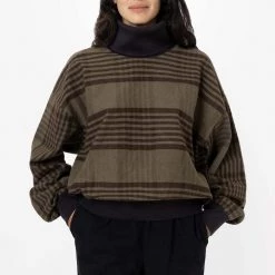 Los Angeles Apparel Women's RCF01 - Flannel Turtleneck Sweater With Heavy Cotton Rib