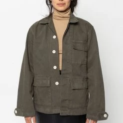 Los Angeles Apparel RDC400GD Unisex - 13 Oz. Canvas Military Jacket