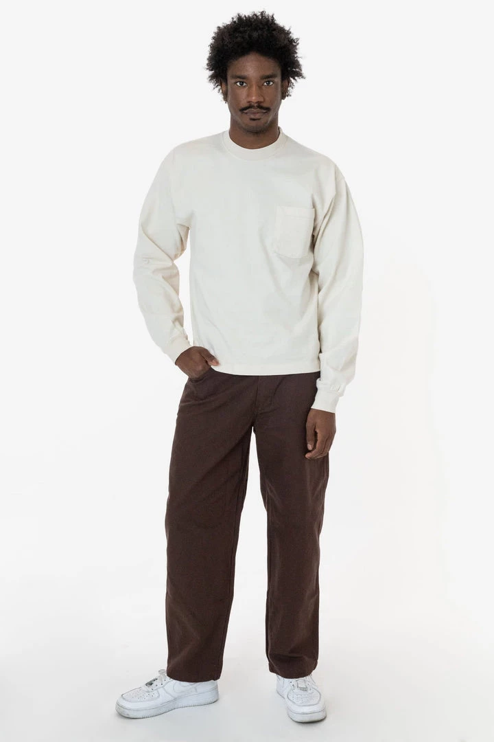 Los Angeles Apparel RDC405 - Coffee Duck Canvas Work Pant Workwear 4 Los Angeles Apparel RDC405 - Coffee Duck Canvas Work Pant Workwear