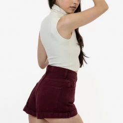 Los Angeles Apparel RBDW05GD - Bull Denim Garment Dye Cuff Short (New Colors)