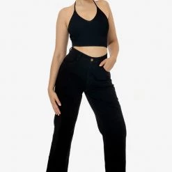 Los Angeles Apparel RDNW08 - Straight Leg High Waisted Jean