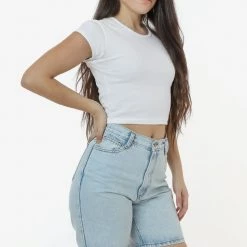 Los Angeles Apparel RDNW306 - Denim Long Short Women's