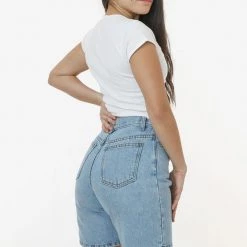 Los Angeles Apparel RDNW306 - Denim Long Short Women's