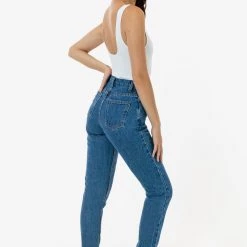 Los Angeles Apparel RDNW701 - High Waisted Tapered Jean Women's 12 Los Angeles Apparel RDNW701 - High Waisted Tapered Jean Women's