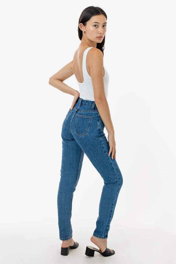 Los Angeles Apparel RDNW701 - High Waisted Tapered Jean Women's 5 Los Angeles Apparel RDNW701 - High Waisted Tapered Jean Women's