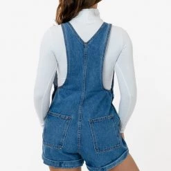 Los Angeles Apparel Women's RDNW714 - Denim Cuffed Short All