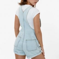 Los Angeles Apparel Women's RDNW714 - Denim Cuffed Short All