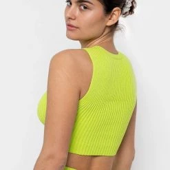 Los Angeles Apparel Women's RFK50 - Ultra Heavy Knit Ribbed Crop Top