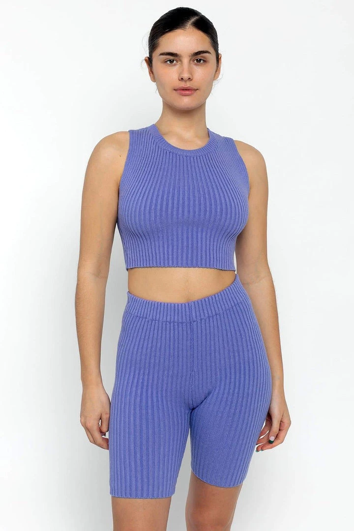 Los Angeles Apparel Women's RFK50 - Ultra Heavy Knit Ribbed Crop Top 5 Los Angeles Apparel Women's RFK50 - Ultra Heavy Knit Ribbed Crop Top