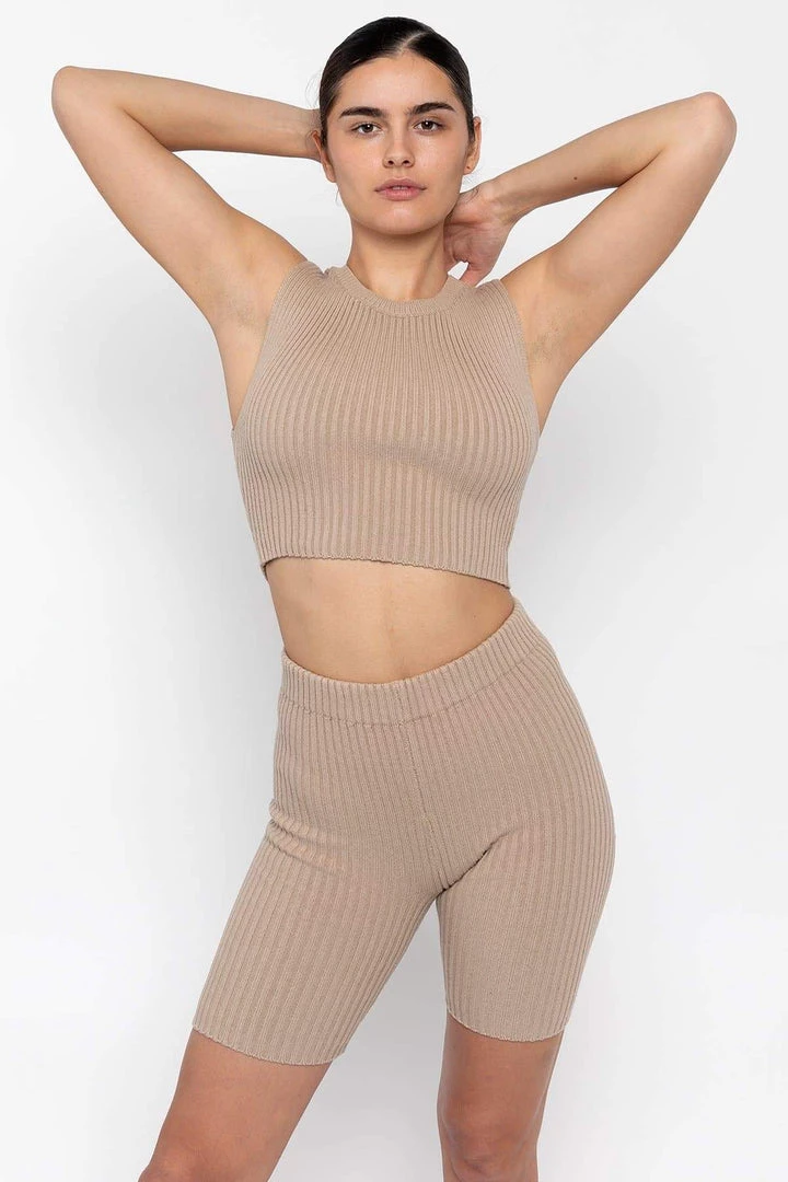 Los Angeles Apparel Women's RFK50 - Ultra Heavy Knit Ribbed Crop Top 10 Los Angeles Apparel Women's RFK50 - Ultra Heavy Knit Ribbed Crop Top