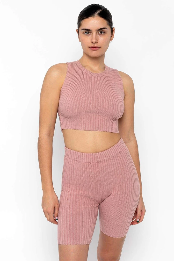 Los Angeles Apparel Women's RFK50 - Ultra Heavy Knit Ribbed Crop Top 12 Los Angeles Apparel Women's RFK50 - Ultra Heavy Knit Ribbed Crop Top