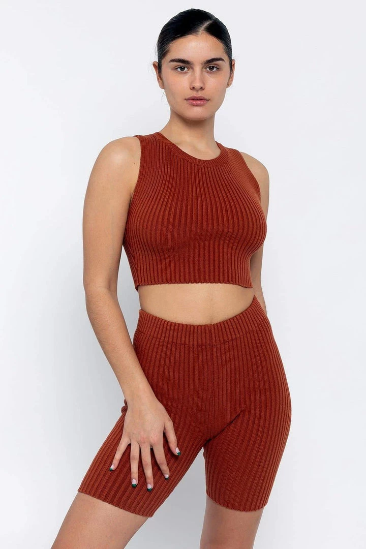 Los Angeles Apparel Women's RFK50 - Ultra Heavy Knit Ribbed Crop Top 14 Los Angeles Apparel Women's RFK50 - Ultra Heavy Knit Ribbed Crop Top