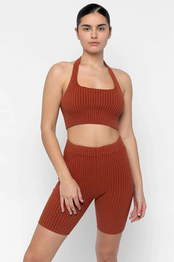 Los Angeles Apparel RFK51 - Ultra Heavy Knit Ribbed Halter Top 5 Los Angeles Apparel RFK51 - Ultra Heavy Knit Ribbed Halter Top