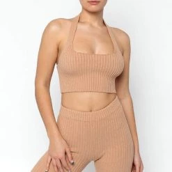 Los Angeles Apparel RFK51 - Ultra Heavy Knit Ribbed Halter Top 19 Los Angeles Apparel RFK51 - Ultra Heavy Knit Ribbed Halter Top