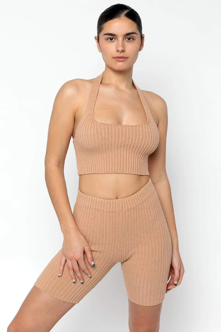 Los Angeles Apparel RFK51 - Ultra Heavy Knit Ribbed Halter Top 7 Los Angeles Apparel RFK51 - Ultra Heavy Knit Ribbed Halter Top