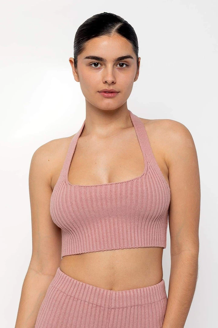 Los Angeles Apparel RFK51 - Ultra Heavy Knit Ribbed Halter Top 11 Los Angeles Apparel RFK51 - Ultra Heavy Knit Ribbed Halter Top
