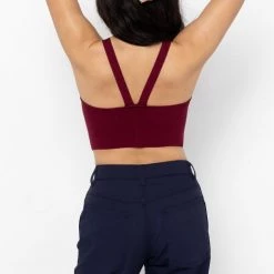 Los Angeles Apparel Women's RFK53 - V Strap Knit Top