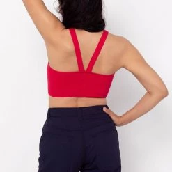 Los Angeles Apparel Women's RFK53 - V Strap Knit Top