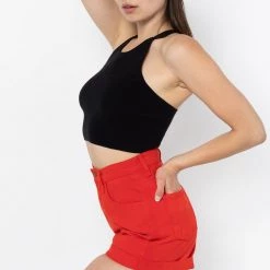 Los Angeles Apparel Women's RFK53 - V Strap Knit Top