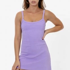 Los Angeles Apparel RHR318GD - Heavy Rib Spaghetti Mini Dress Women's