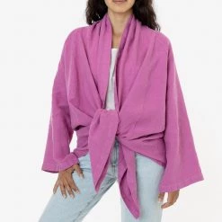 Los Angeles Apparel RLIN12GD - Linen Front Tie Cardigan Women's 11 Los Angeles Apparel RLIN12GD - Linen Front Tie Cardigan Women's