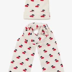 Los Angeles Apparel RJQSET01 - Cherry Beanie And Scarf Set