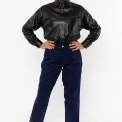 Los Angeles Apparel RLH3027 - Leather Button Up