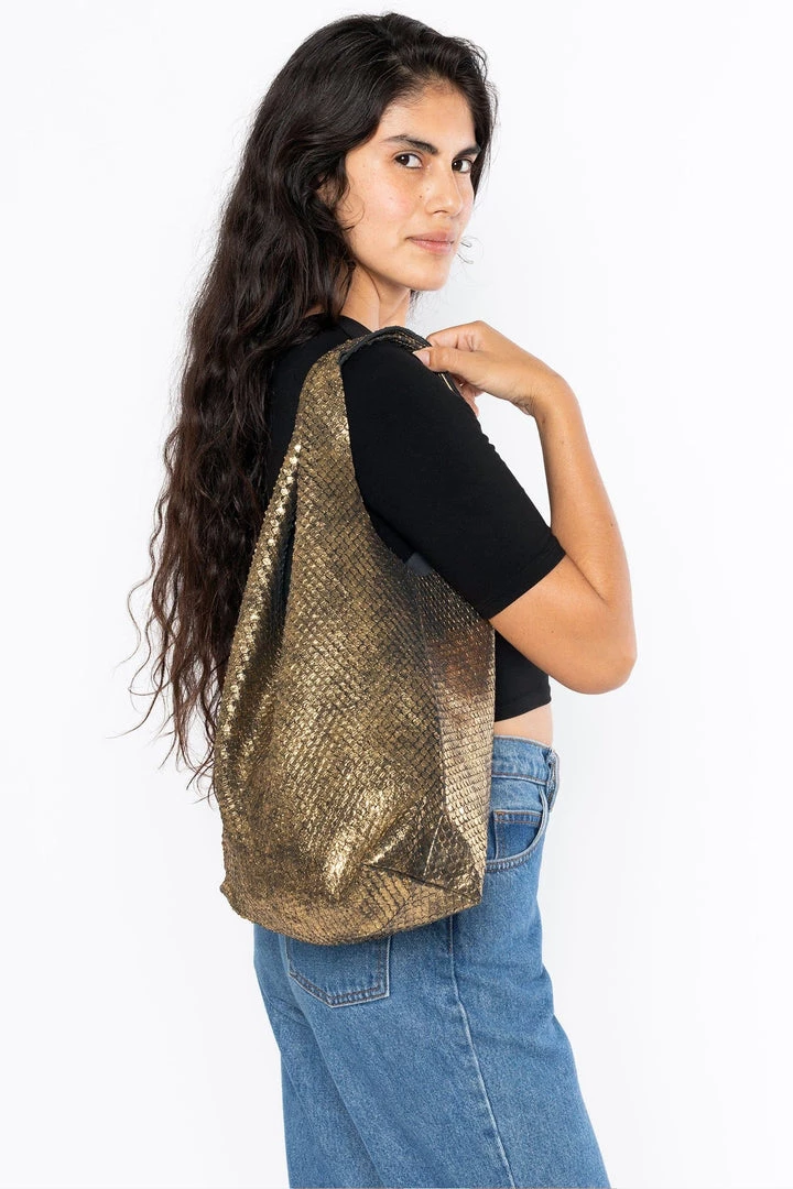 Los Angeles Apparel RLH3405 - Embellished Leather Shopping Bag 6 Los Angeles Apparel RLH3405 - Embellished Leather Shopping Bag