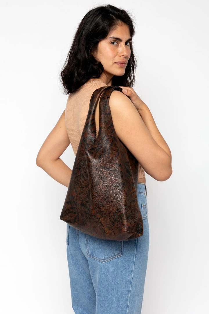 Los Angeles Apparel RLH3405 - Embellished Leather Shopping Bag 4 Los Angeles Apparel RLH3405 - Embellished Leather Shopping Bag