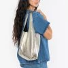 Los Angeles Apparel RLH3405 - Embellished Leather Shopping Bag 1 Los Angeles Apparel RLH3405 - Embellished Leather Shopping Bag