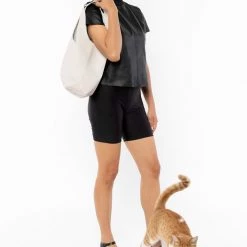 Los Angeles Apparel Women's RLH3406 - Monochromatic Leather Shopping Bag