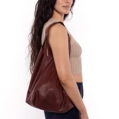 Los Angeles Apparel Women's RLH3406 - Monochromatic Leather Shopping Bag