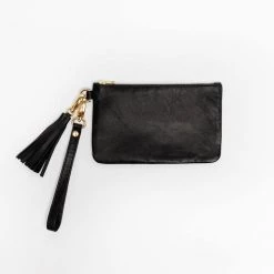 Los Angeles Apparel RLH3407 - The Leather Wristlet Zip Pouch