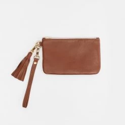 Los Angeles Apparel RLH3407 - The Leather Wristlet Zip Pouch